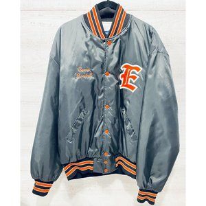 Vintage Tennessee Canes Snap Satin Nylon Baseball Jacket Coat Size XL USA
